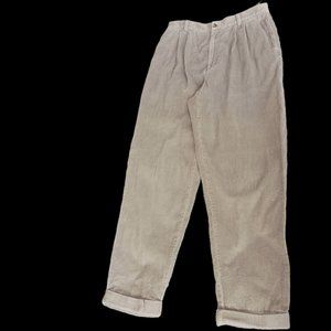High Waisted Wide Wale Corduroy Pleated Mom Pants Sz 10 but fit like a 8-9